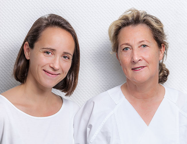 Zahnärztinnen Marie und Petra Bastel
